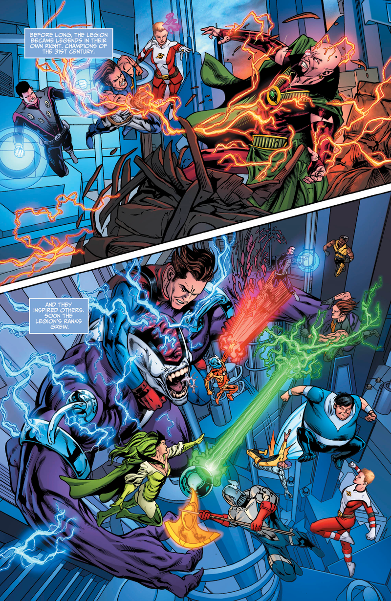 Illustration for article titled Exclusive DC preview: Justice League United #8 wipes out The Legion Of Superheroes